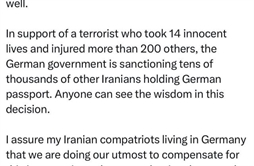 I.R. Iran, Ministry of Foreign Affairs- Araghchi: The closure of Irans Consulates in Germany is a sanction against Iranians residing in that country